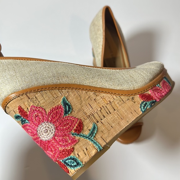 Floral Wedges Size 8 Antonio Melano - Picture 6 of 7